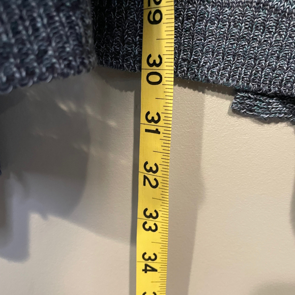 Cardigan Sweater Womens Blue Space Open Knit Soft Bohemian Size XL - Picture 7 of 7